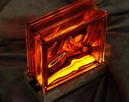 Glass Block Retro Lamp