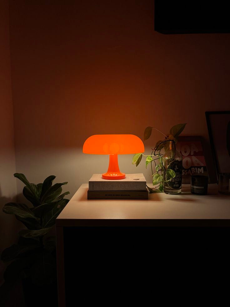 Orange Mushroom Vintage Lamp