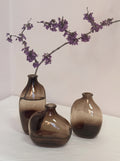 Set: Smoked Glass Vase Set (3-Piece)
