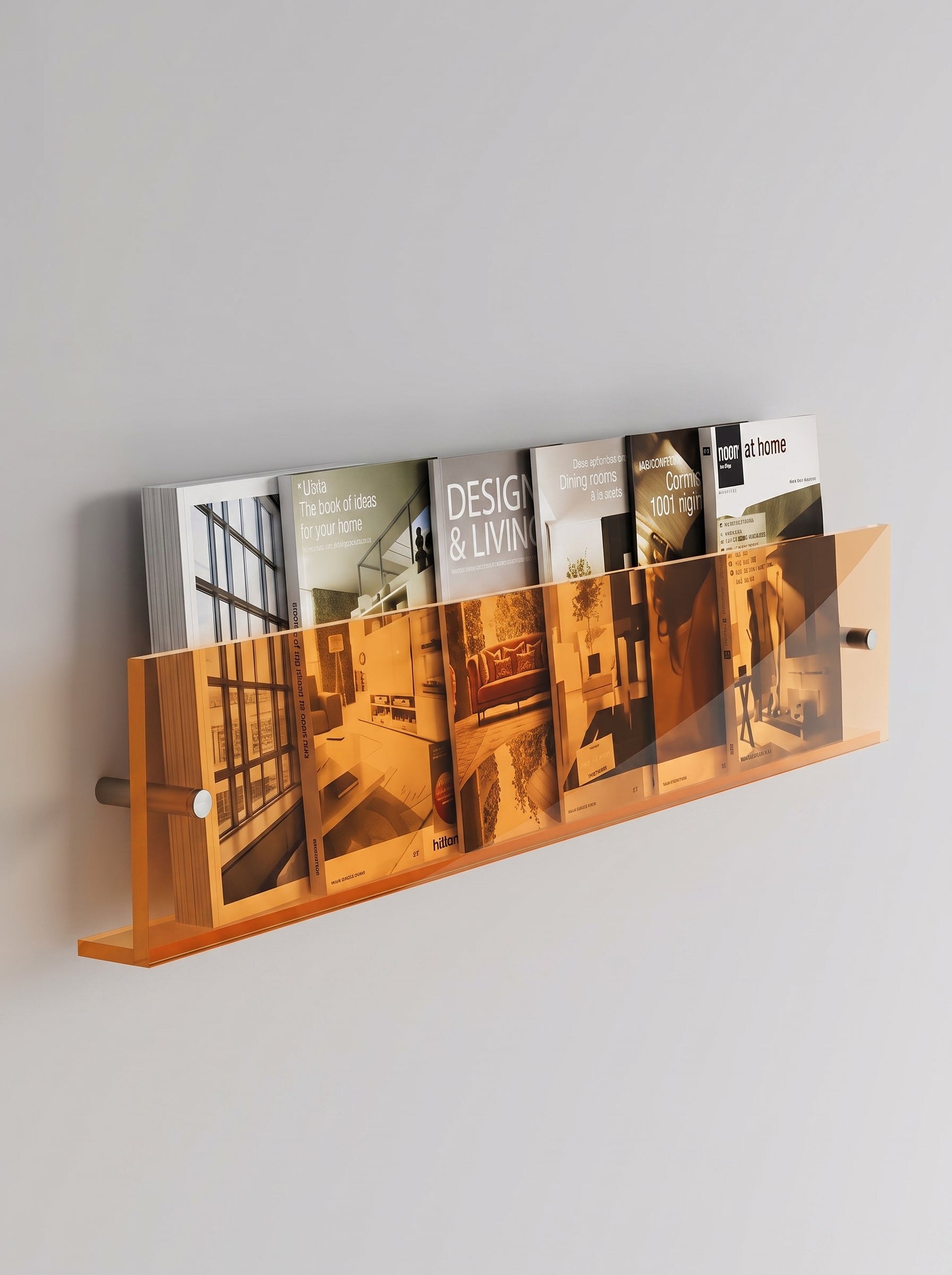 Acrylic Magazine and Record Rack