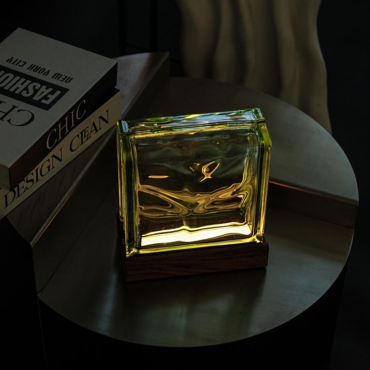 Glass Block Retro Lamp